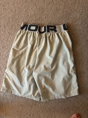 Under Armour Youth Light Cream Athletic Shorts